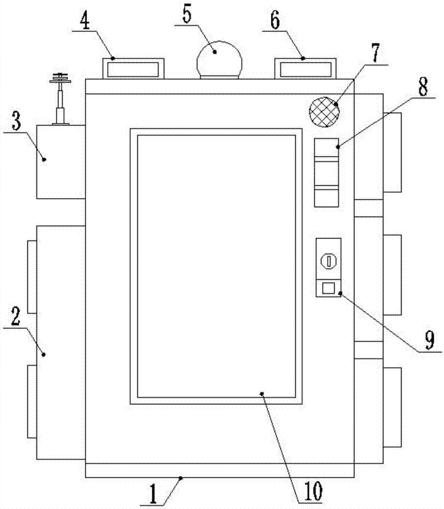 High- and low-voltage switch cabinet capable of performing intelligent cleaning