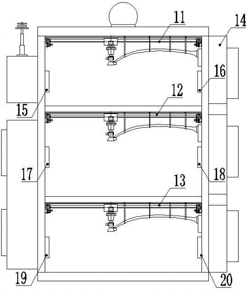 High- and low-voltage switch cabinet capable of performing intelligent cleaning