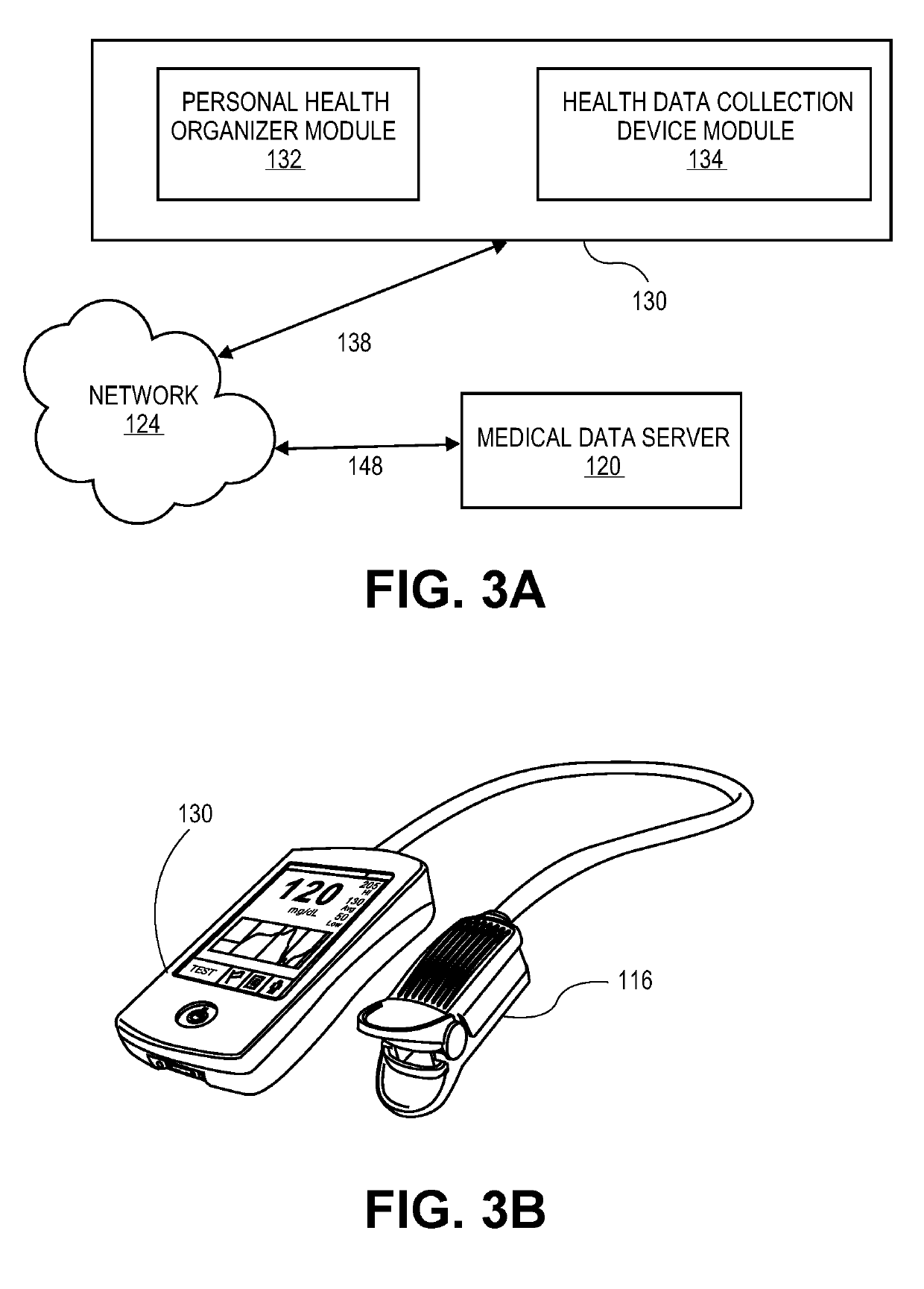 Personal digital assistant or organizer for monitoring glucose levels