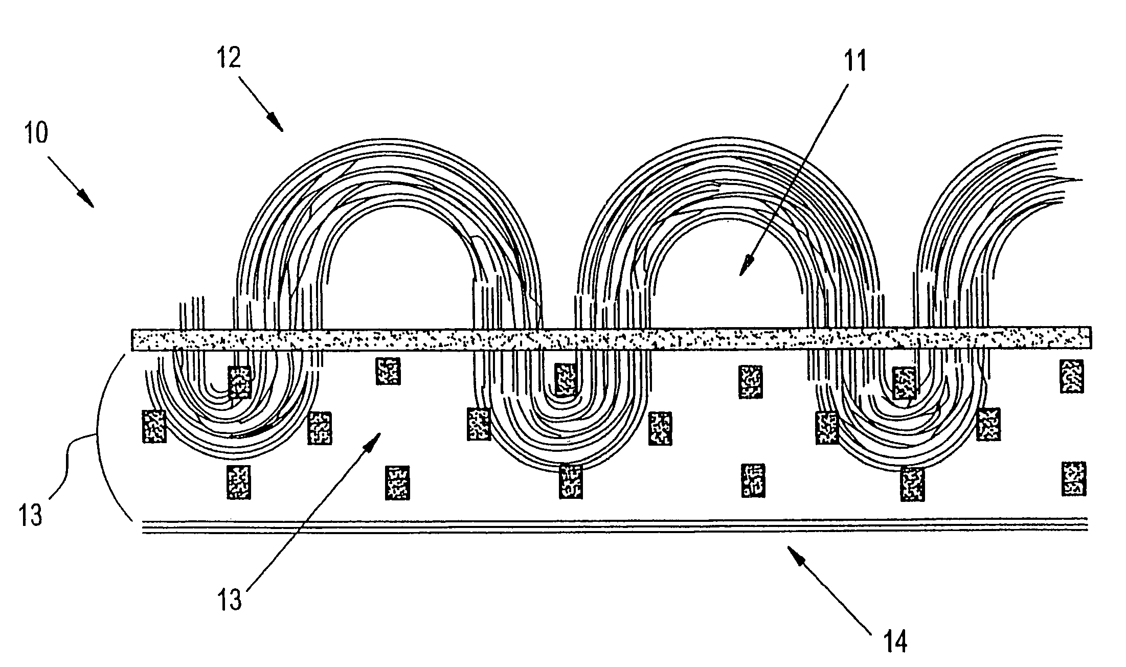 Homogeneously branched ethylene polymer carpet, carpet backing and method for making same