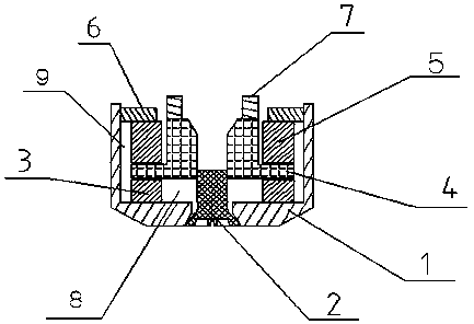 Magnetic circuit structure of a vehicle-mounted loudspeaker