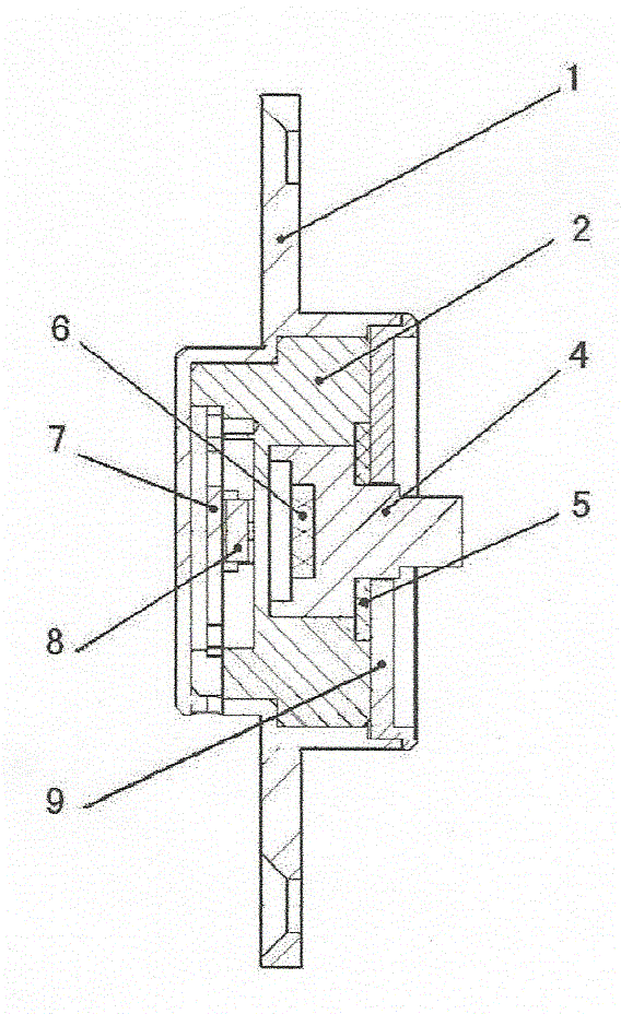 Non-contact angular displacement sensor