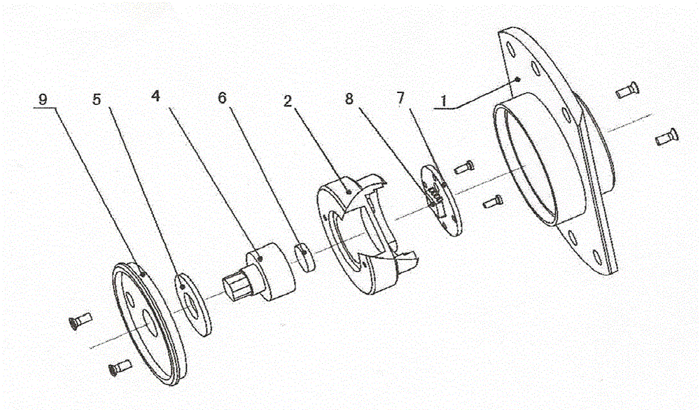 Non-contact angular displacement sensor