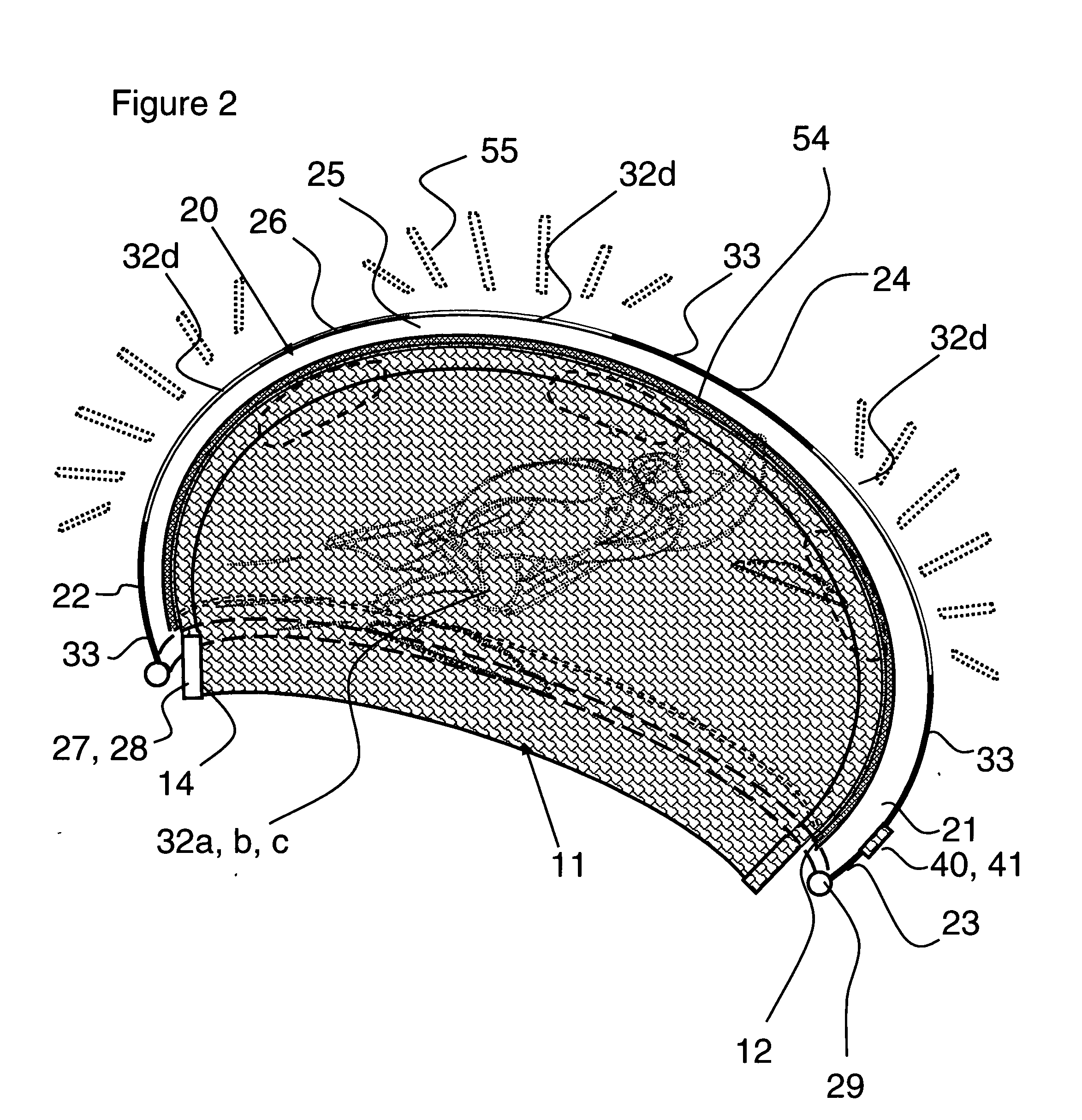 Omnidirectionally illuminated helmet