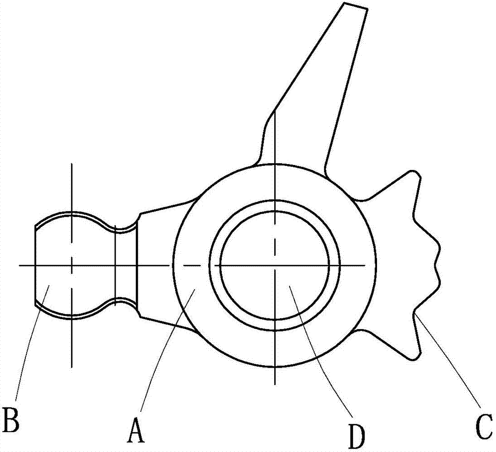 Machine for removing burrs in through hole of gear-shifting oscillating bar of transmission