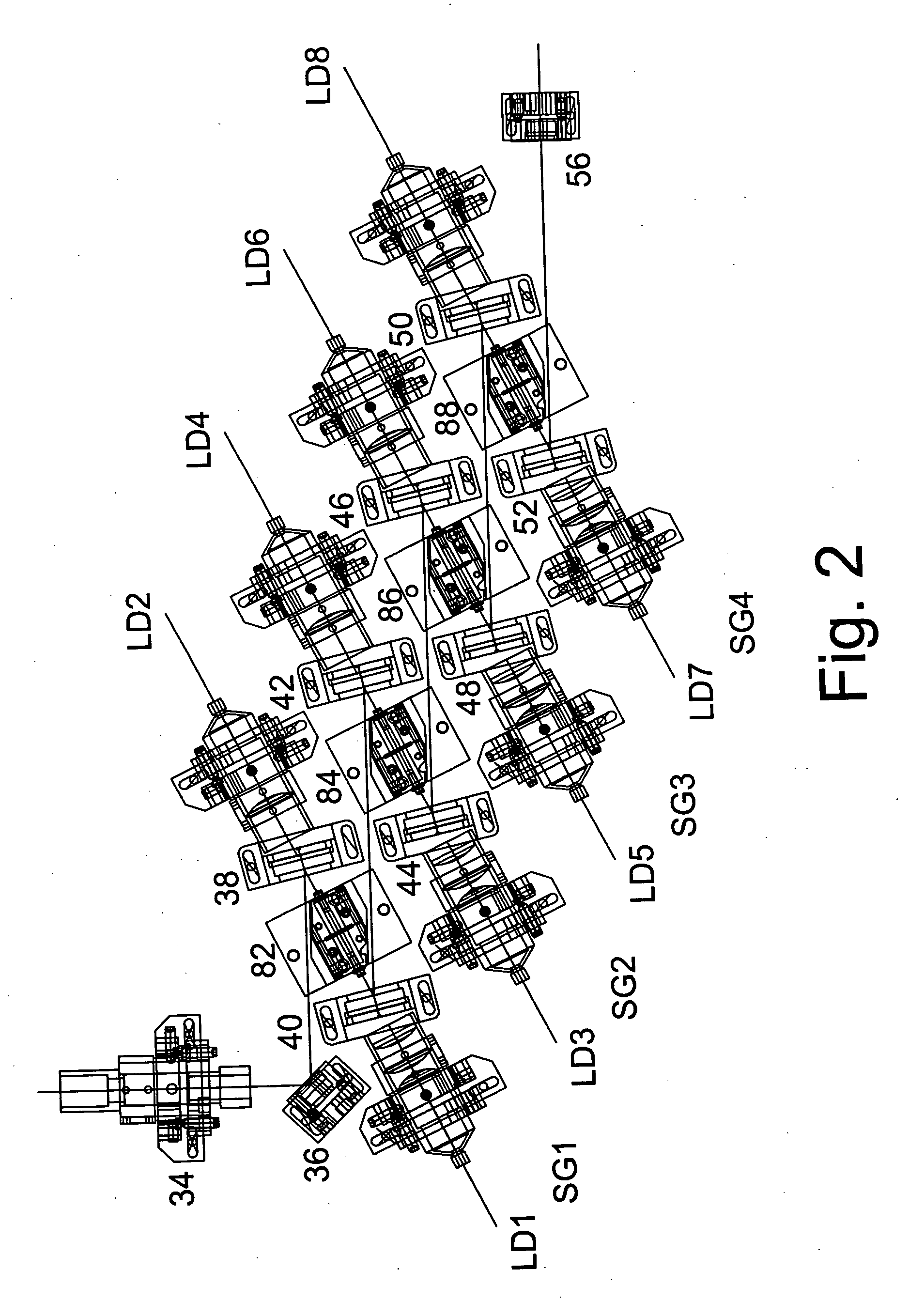 High powered TEM00 mode pulsed laser