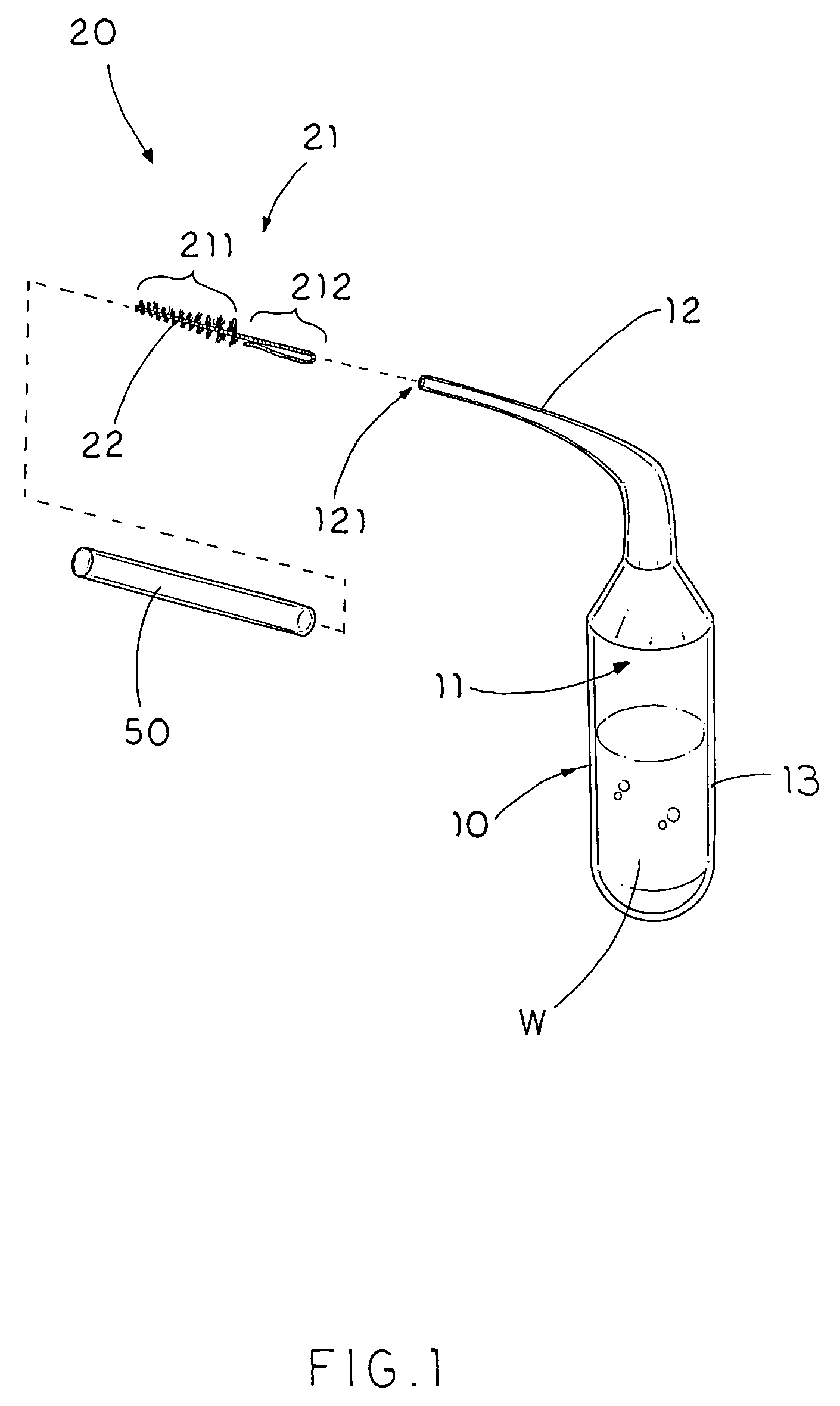 Interproximal squirt brush