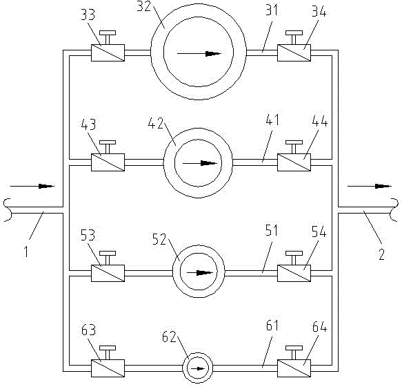 Cooling water circulation pump system