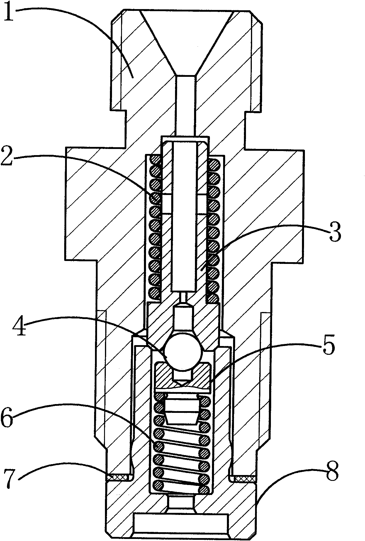 Constant pressure oil outlet valve