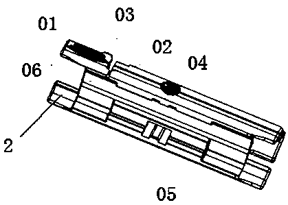 Detaching structure of novel multifunctional framework-free windscreen wiper universal base