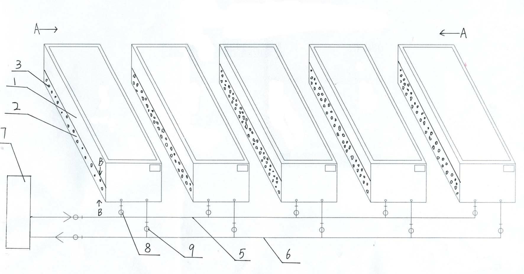 Fumigating ferment pool for brewing vinegar