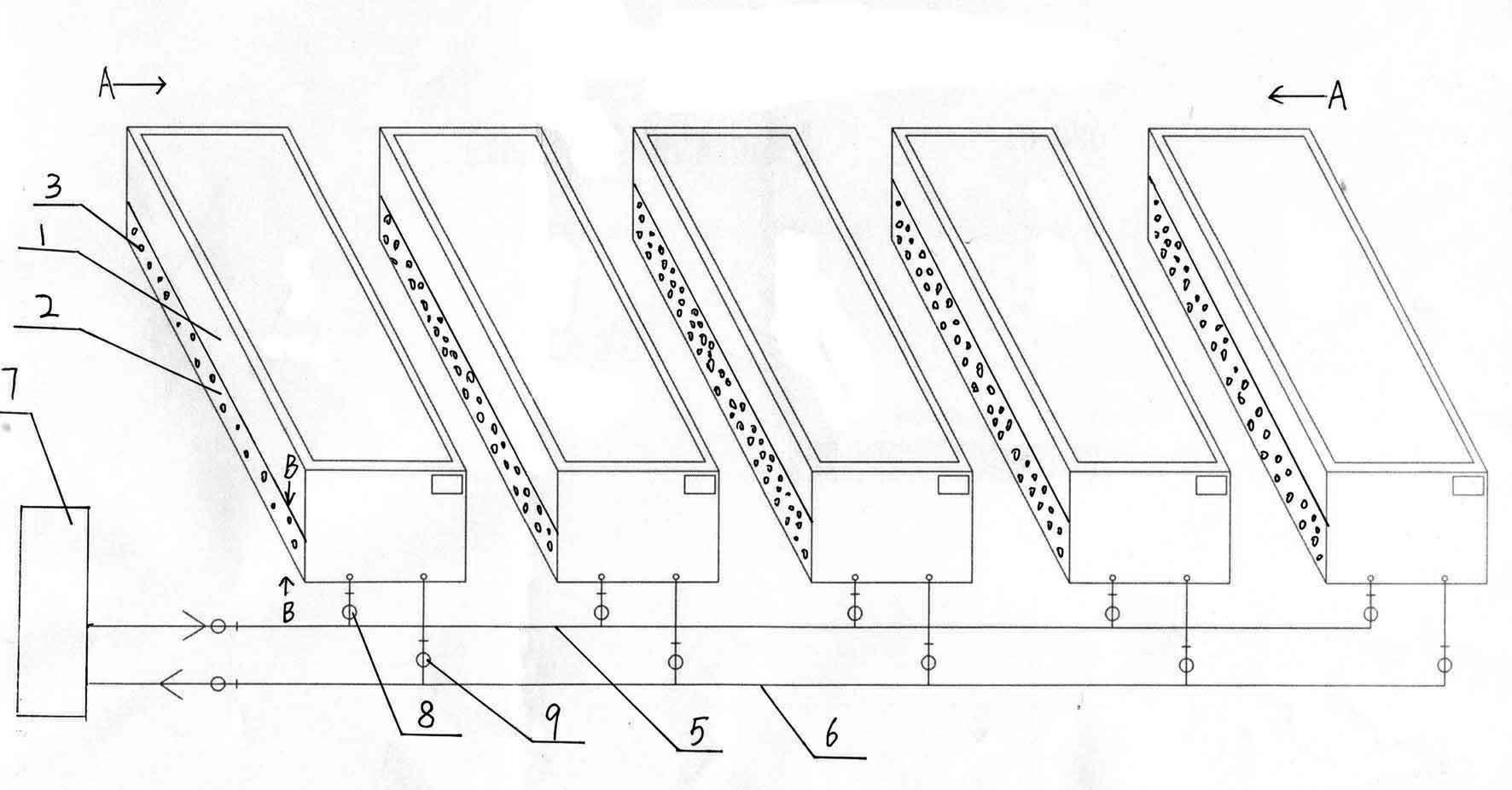 Fumigating ferment pool for brewing vinegar