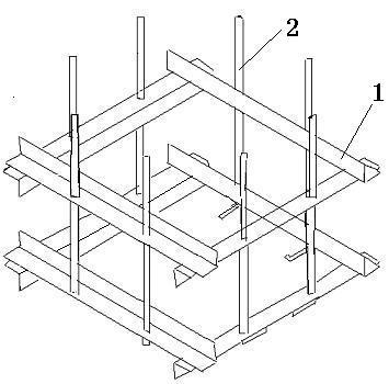 Suspending installation construction process method of structural foot margin anchor bolt