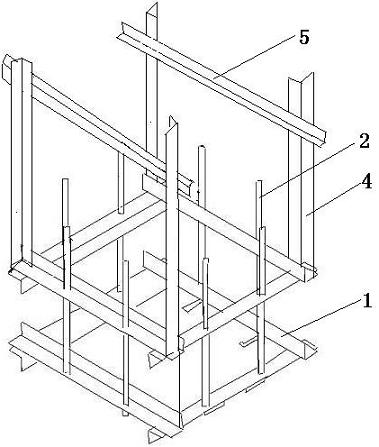 Suspending installation construction process method of structural foot margin anchor bolt