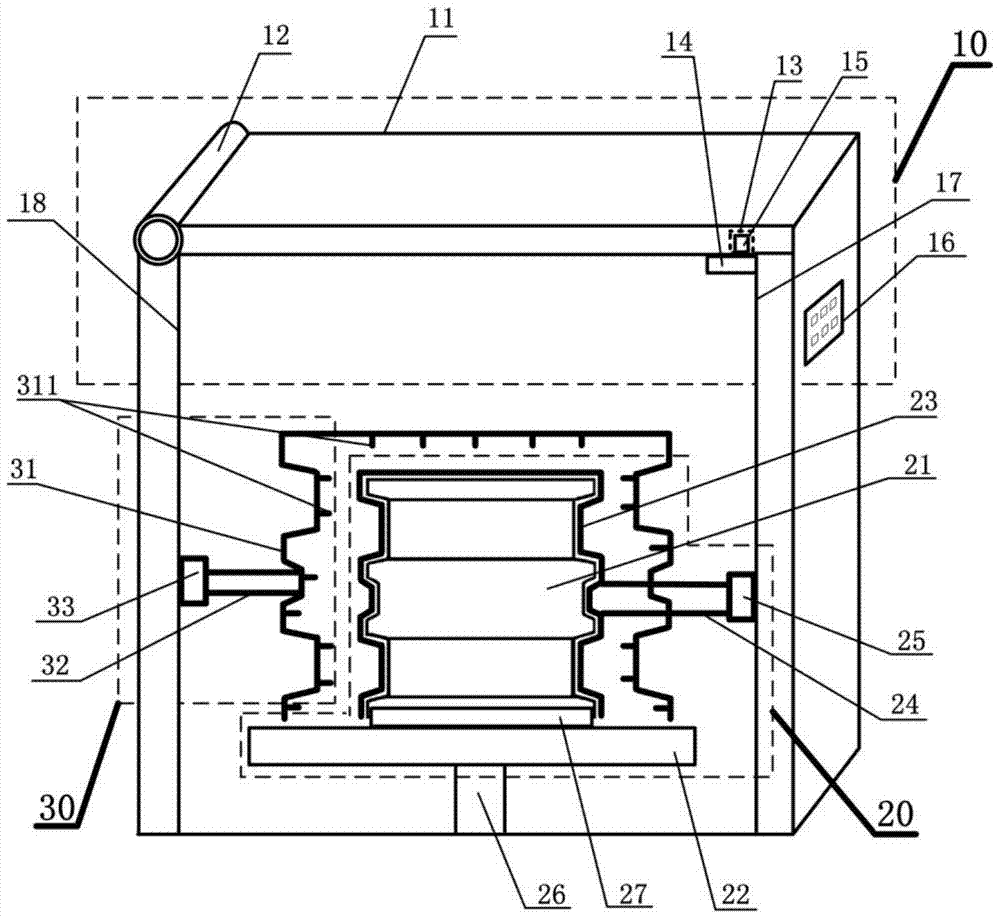 Quenching device for supporting wheels