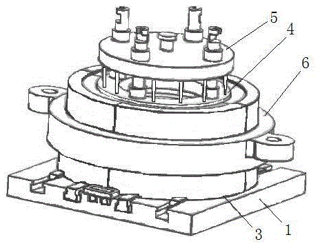 A wheel hub die-casting mold