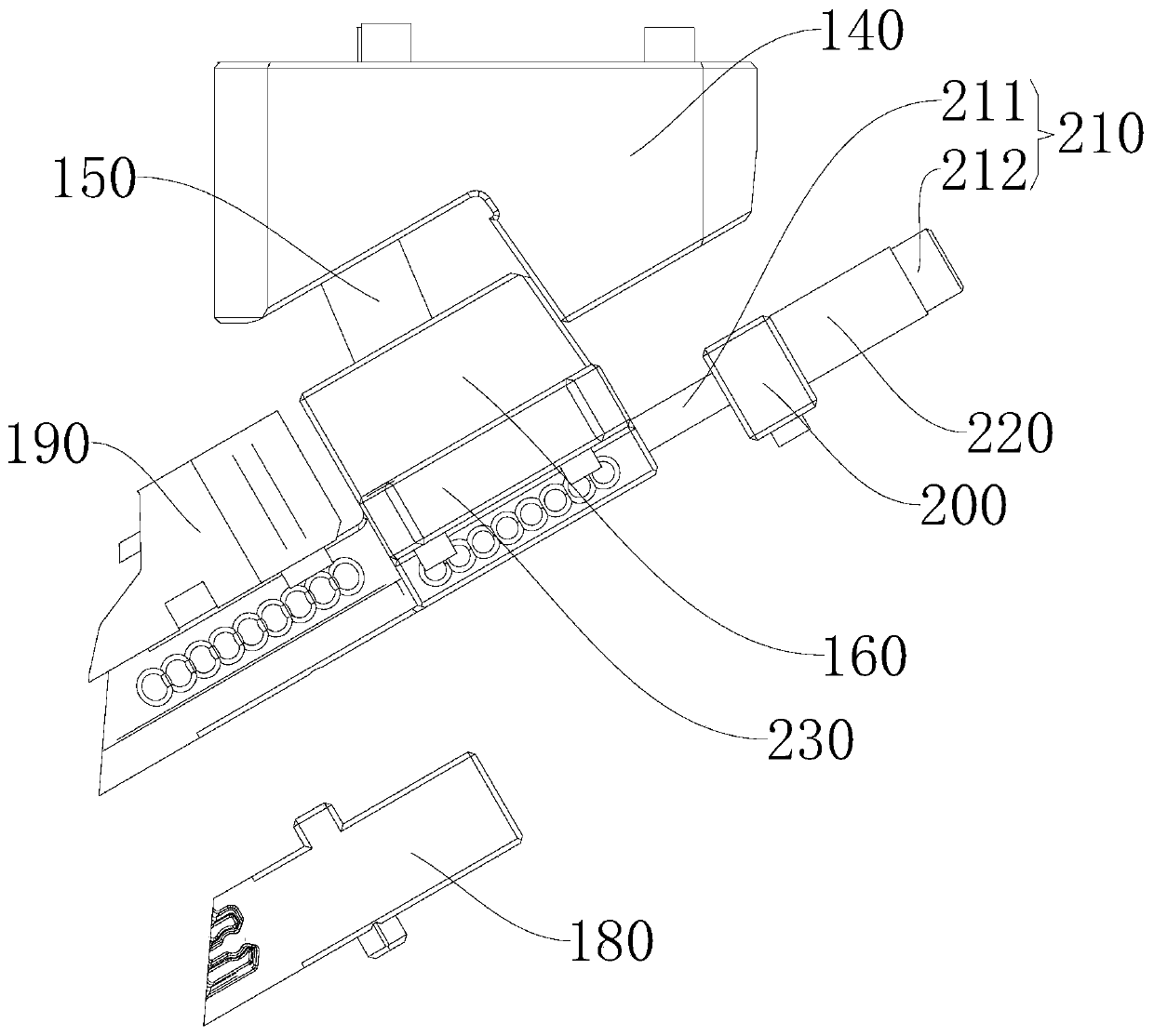 Mixed inclined pulling mechanism and injection mold