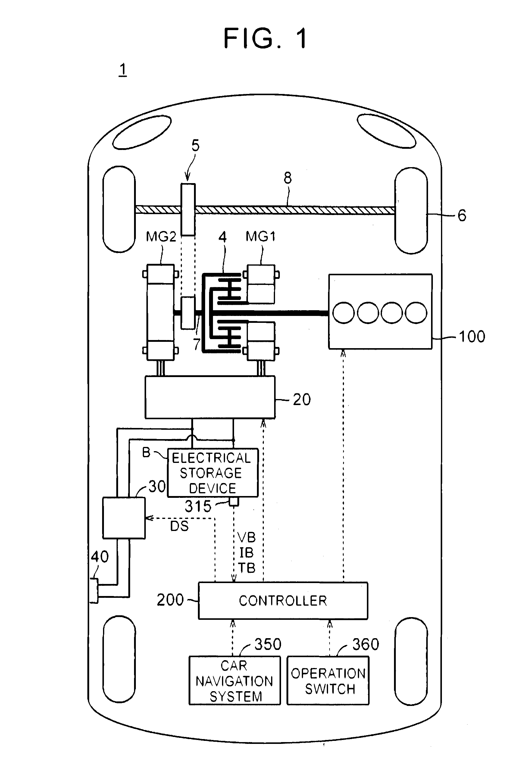 Hybrid vehicle, controller for a variable valve timing (lift and/or angle) device for the combustion engine of the hybrid vehicle, and control method for such hybrid vehicle