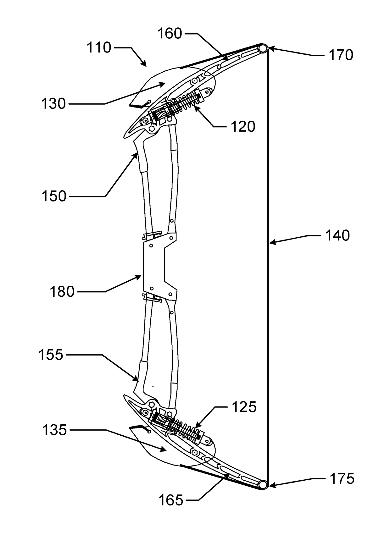 Foldable force capacitor sport bow