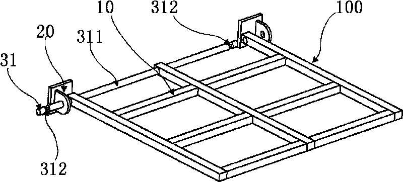 Horizontal guard railing as well as antitheft method and application thereof