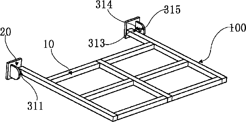 Horizontal guard railing as well as antitheft method and application thereof