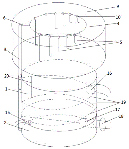 Writing-brush washer