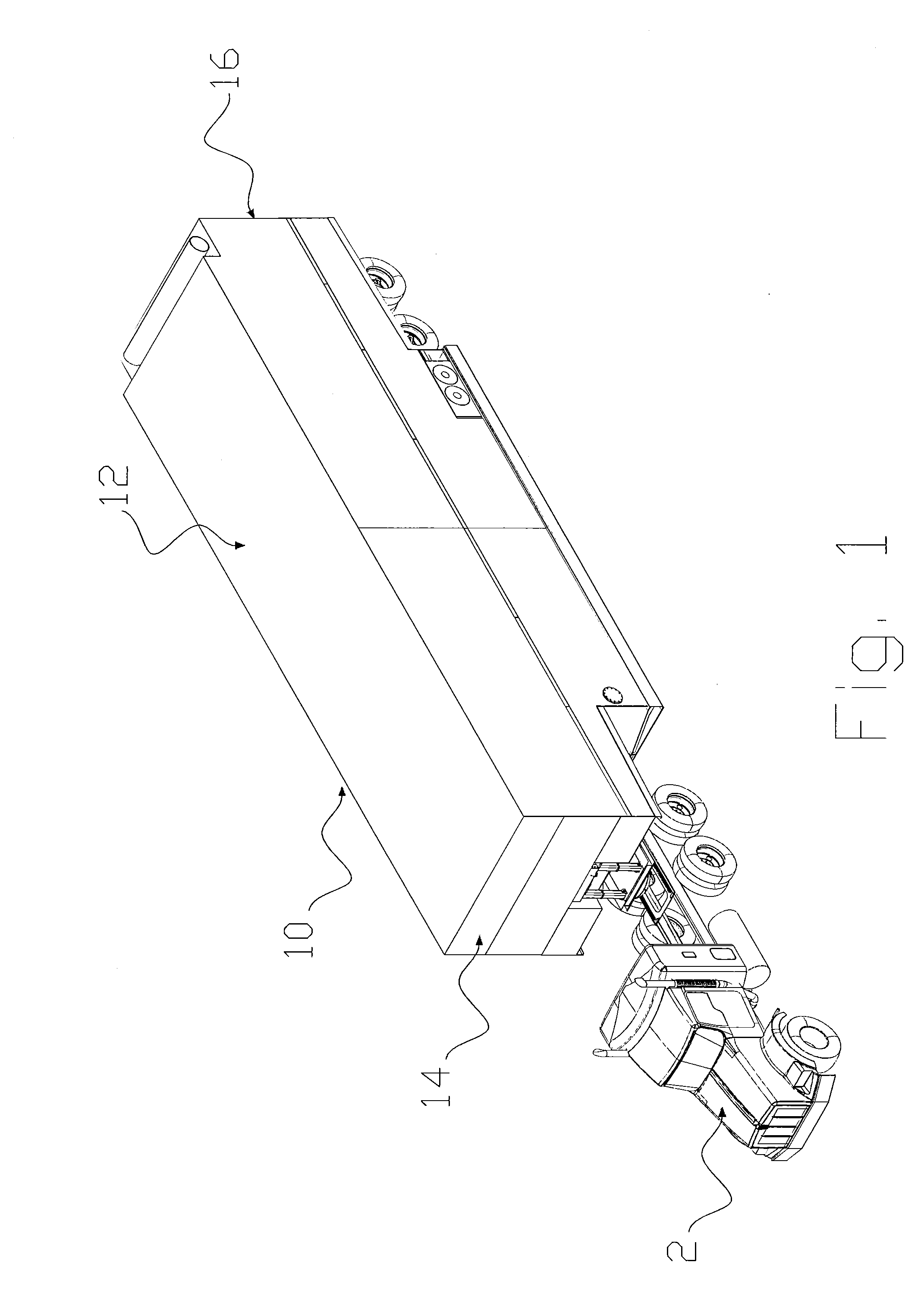 Mobile fluid storage tank