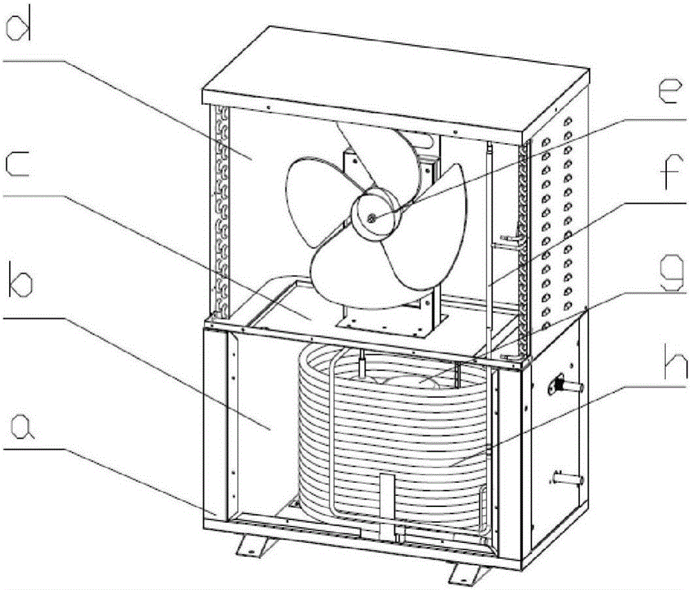 Cooling and heating integrated carbon dioxide heat pump device