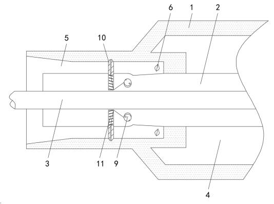 Supporting point welding device used for steel structure