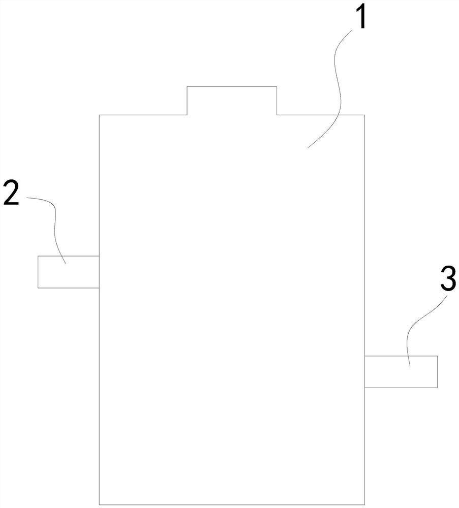 A primary treatment device for sewage in a printing and dyeing factory