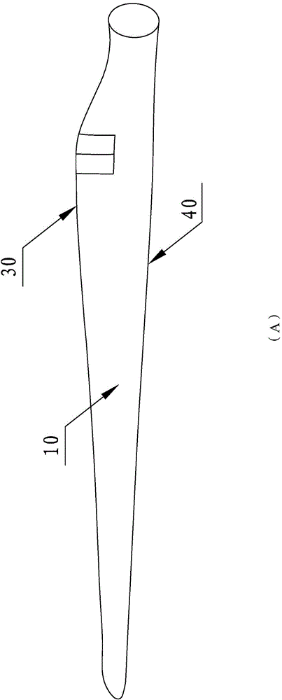 Method for changing airfoil distribution of blade trailing edge side, blade, fan and method for manufacturing blade