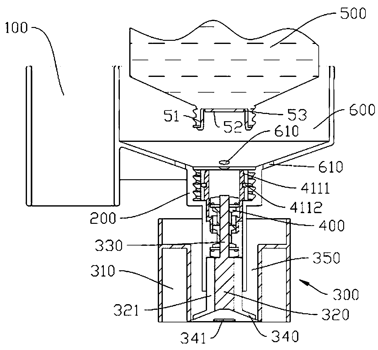 Filling device for flush toilet cleaning solution