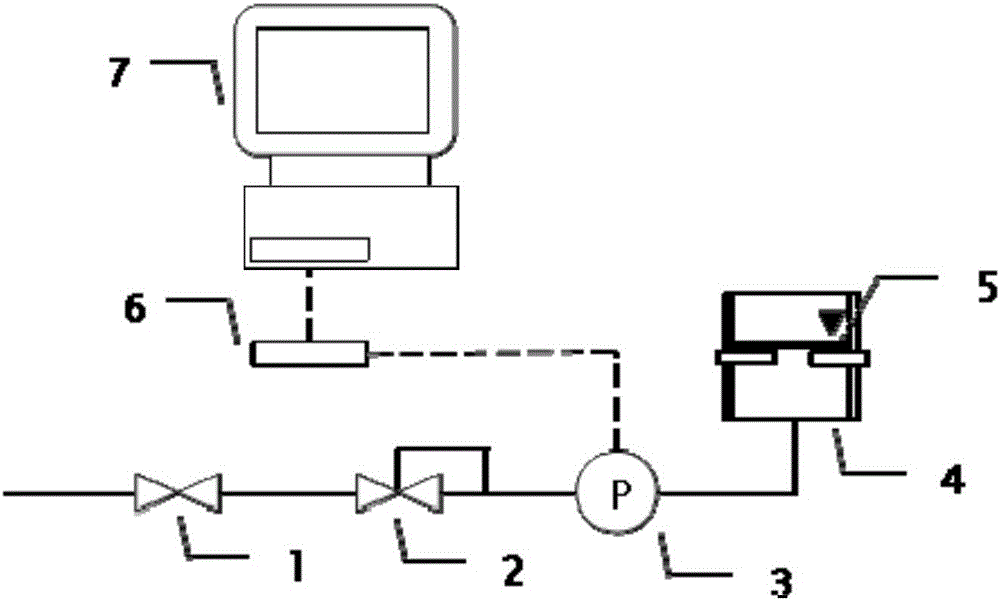 Test device for membrane adhesion fastness of membrane-coated air filter felt and test method