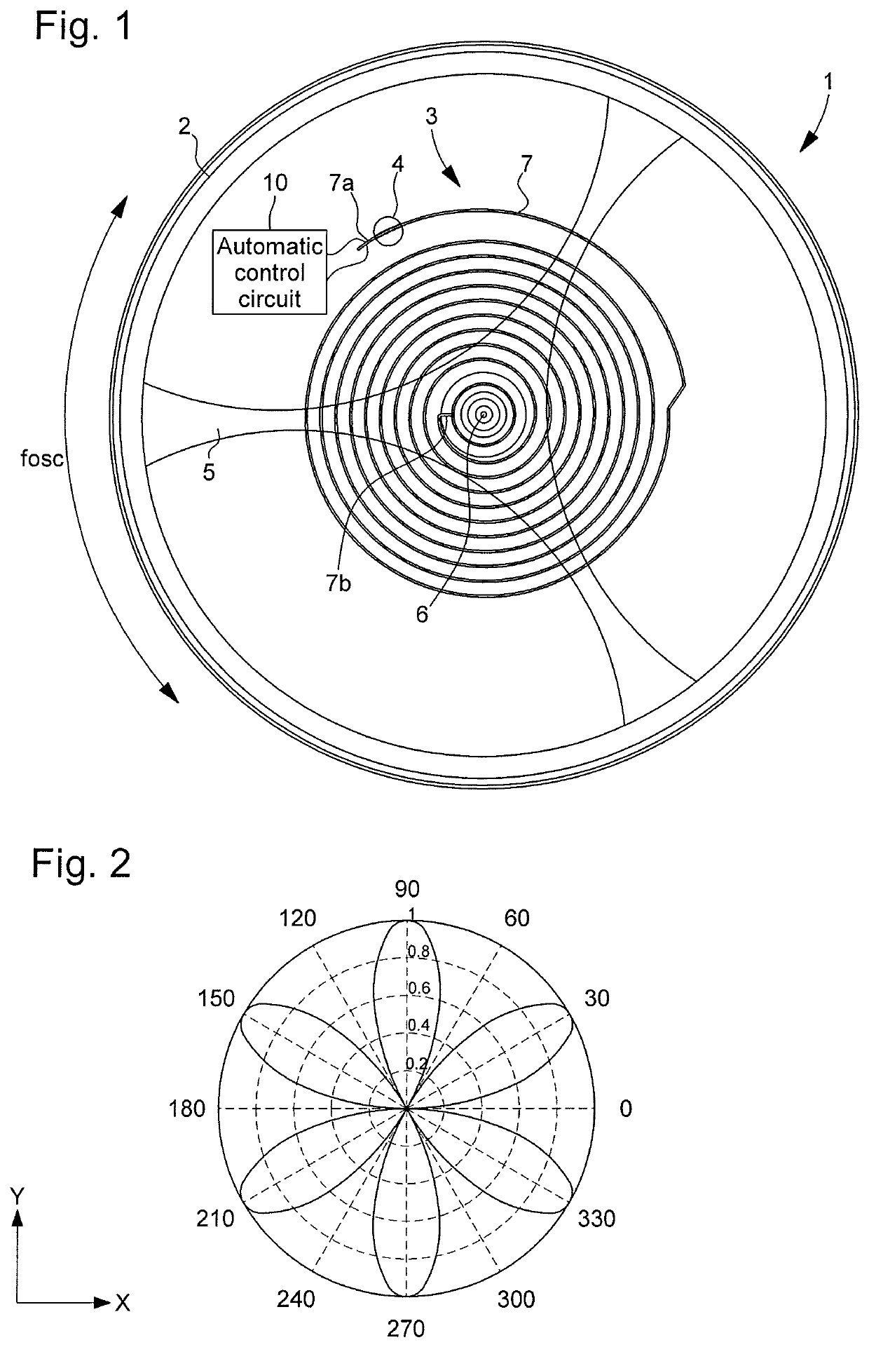 Piezoelectric element for an automatic frequency control circuit, oscillating mechanical system and device comprising the same