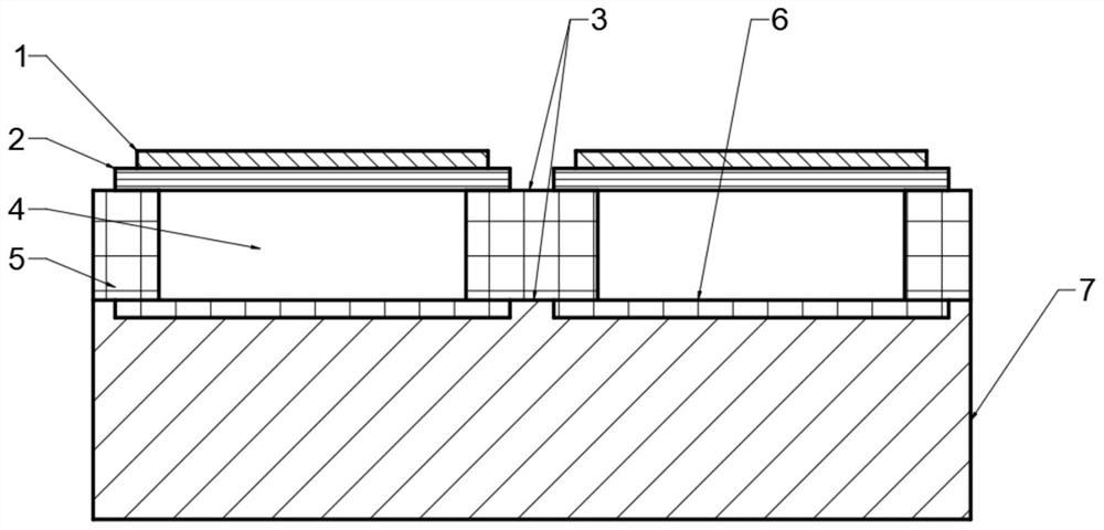 Rigid-flexible fused capacitive flexible MEMS ultrasonic transducer and preparation method thereof