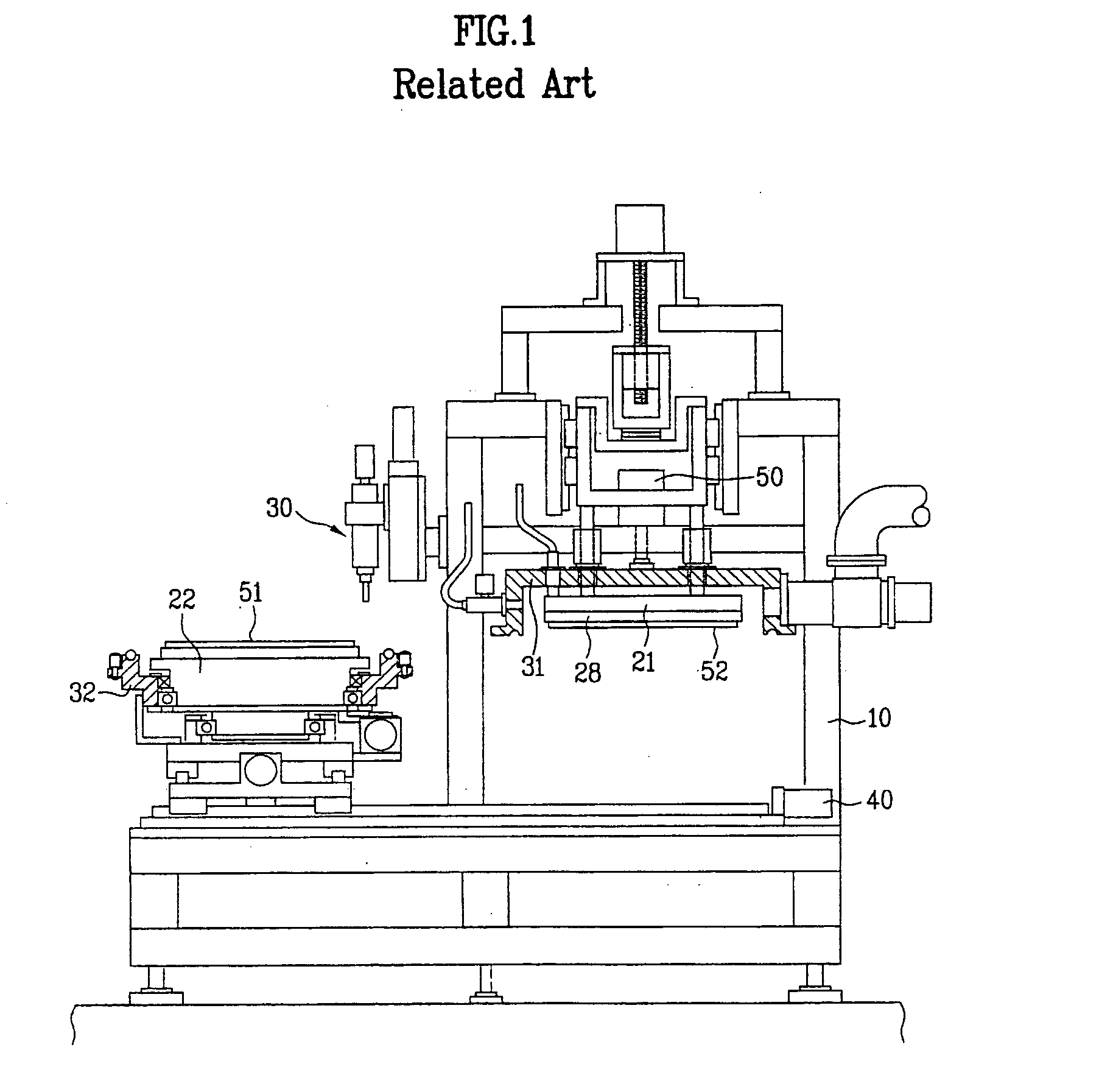 Stage structure in bonding machine and method for controlling the same