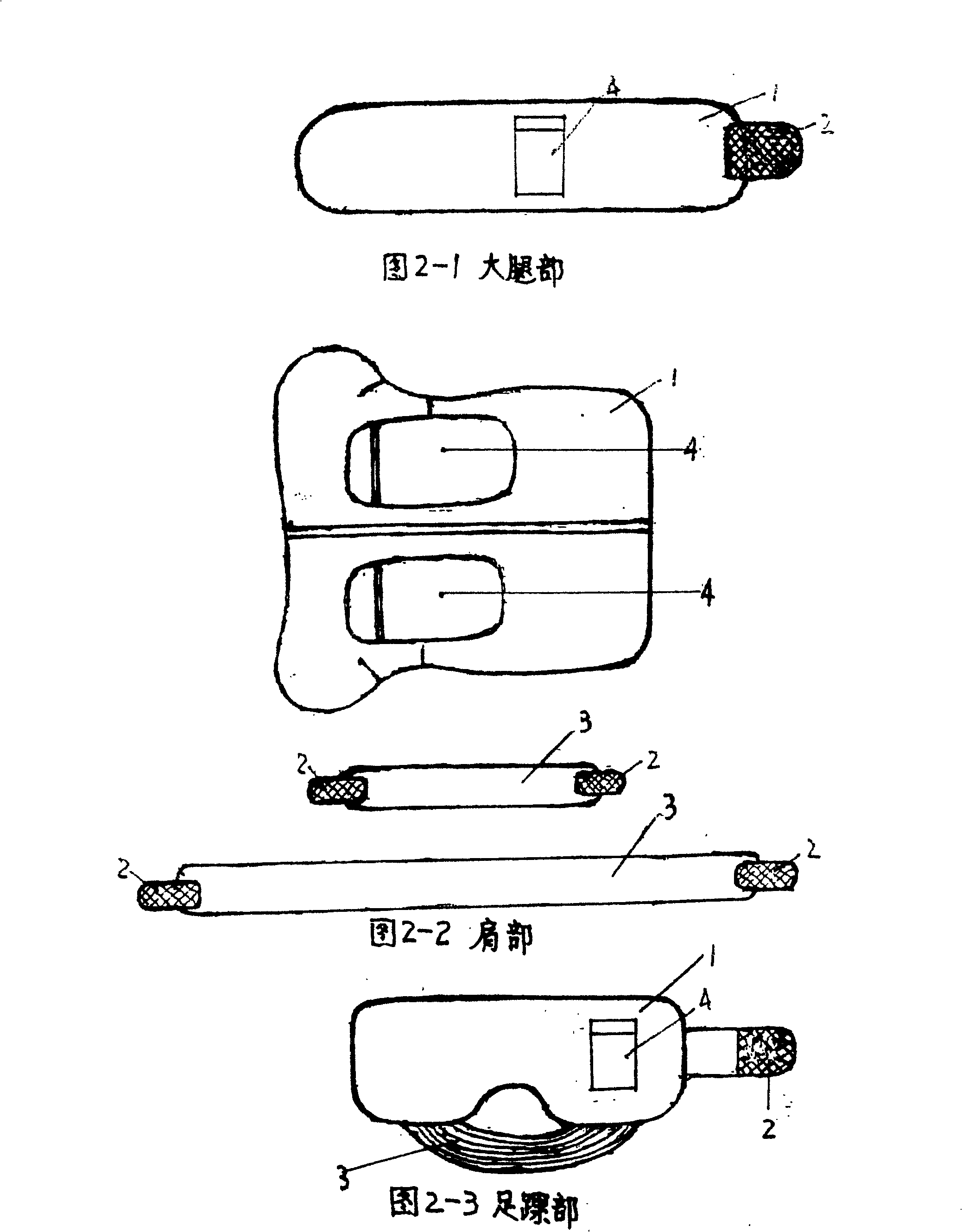 A highly effective self-operating health-caring device with three kinds of physical therapy functions