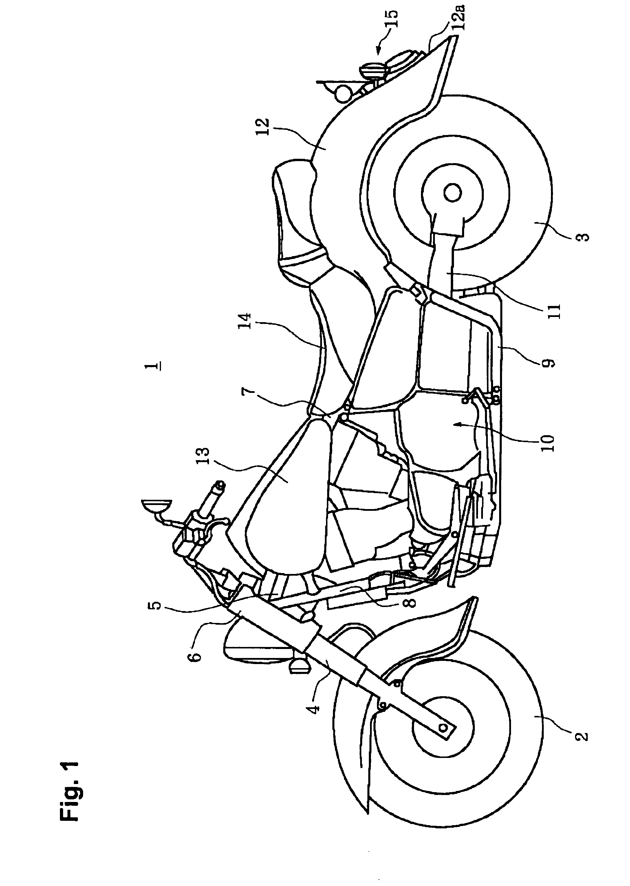 Rear lighting device for motorcycles