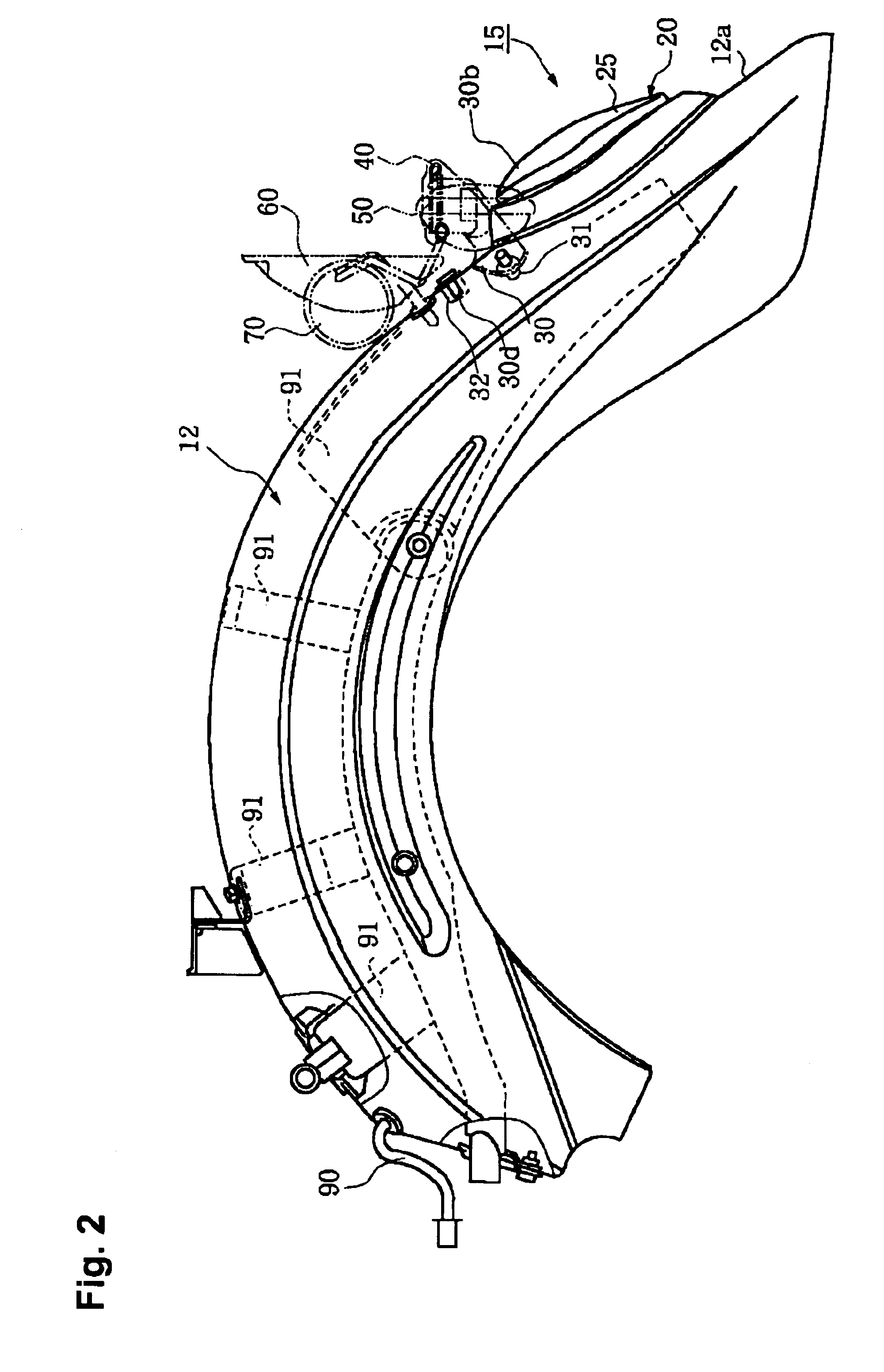 Rear lighting device for motorcycles