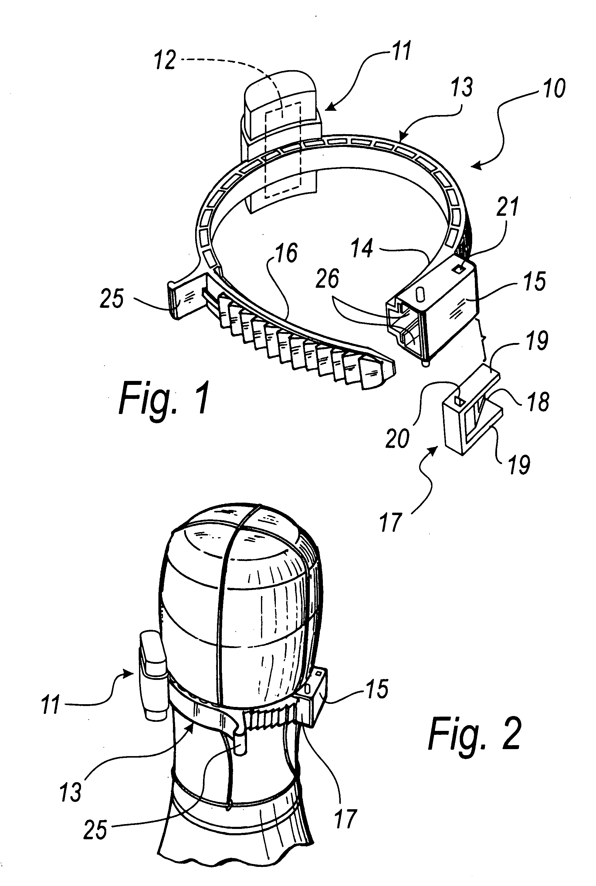 Anti-theft device for items having portions that can be surrounded by straps or the like