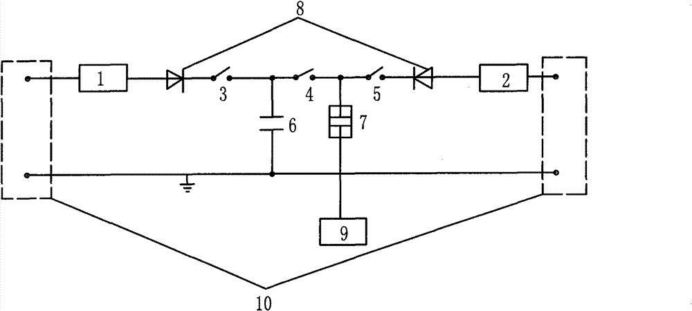 Vacuum arc extinguish chamber capacitive treating method and device