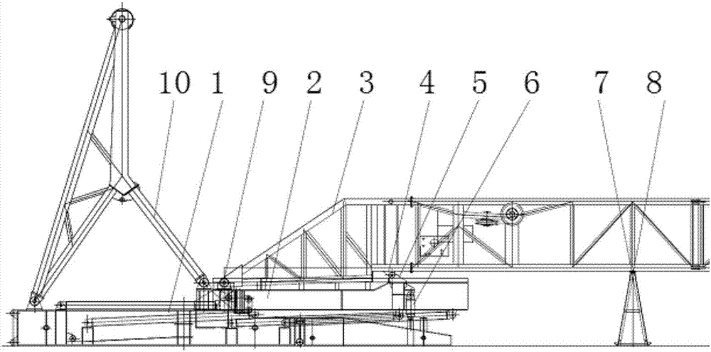 A matching welding method for hoisting connection lugs of co-lifting drilling rig