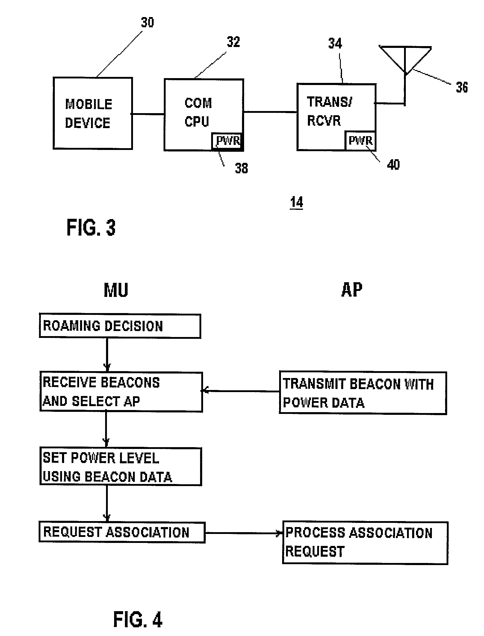 Transmit power control for mobile unit