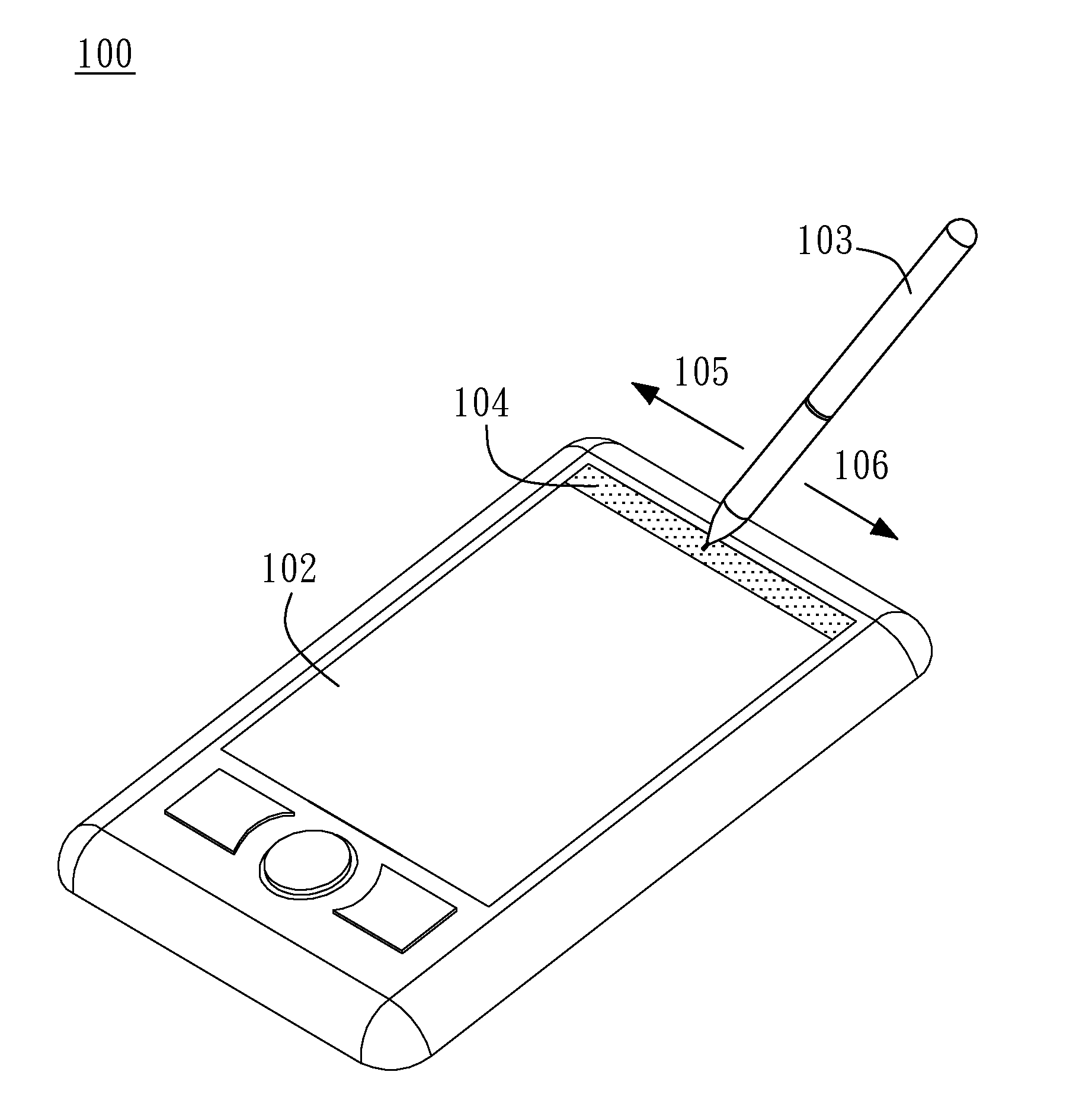 Tablet having a hierarchical adjustment function in side area