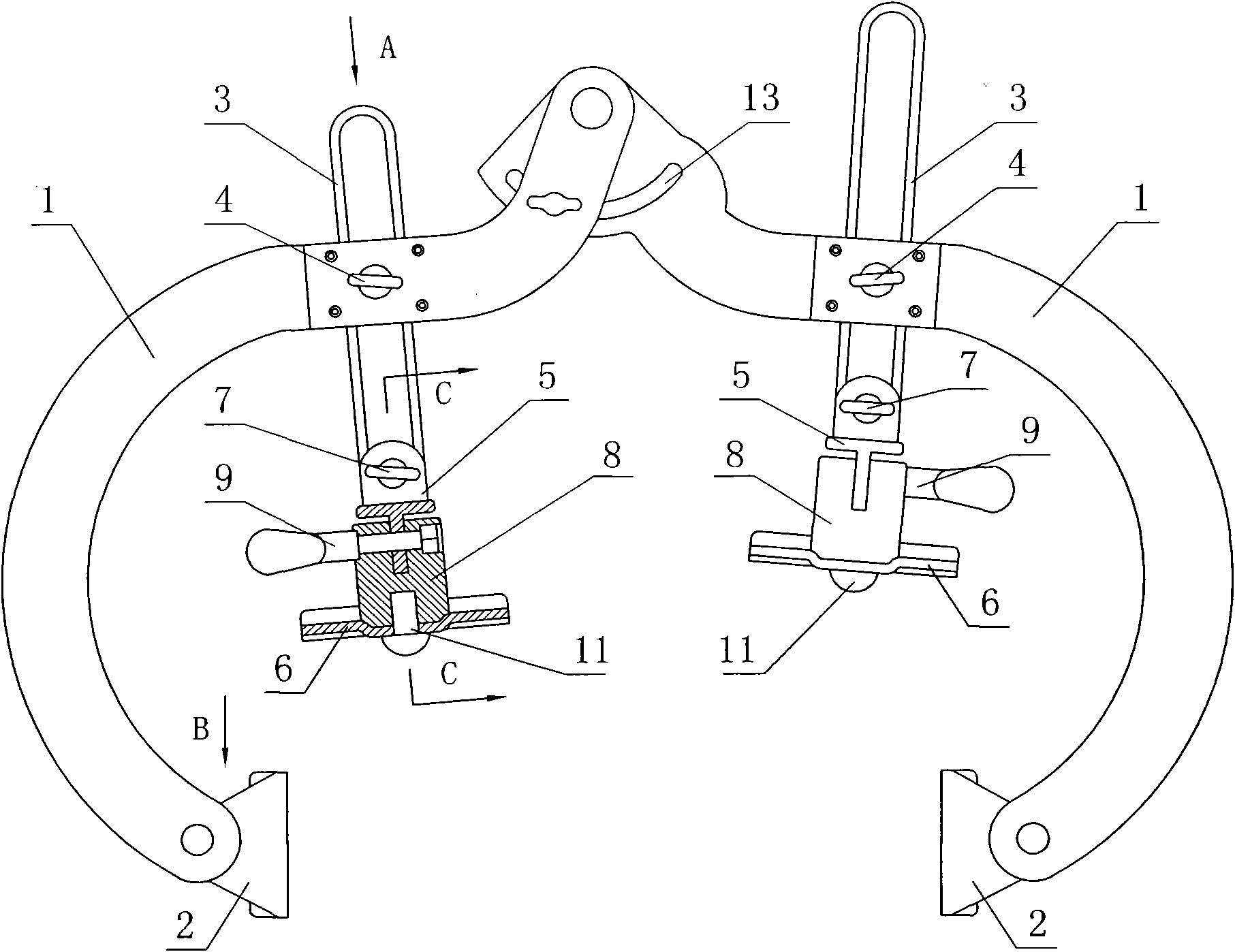 Abdomen opening device