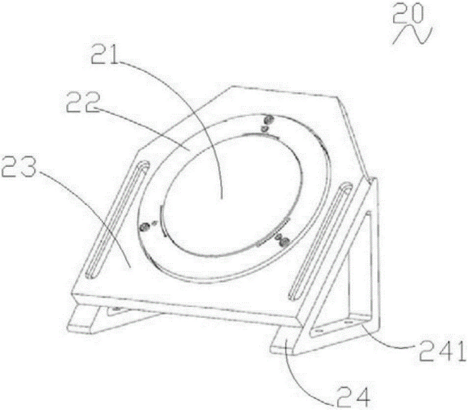 Aspheric optical element surface shape detection device