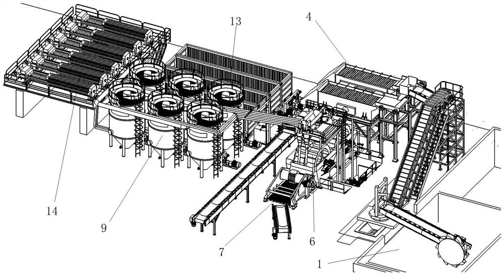 Shield muck brick-making recycling method