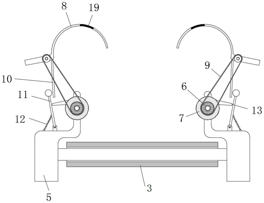 An energy-saving and environment-friendly shoe changing device for production in aseptic workshops