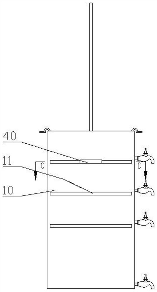 Hydroponic potted bucket for analyzing the effect of warming on the distribution of wheat roots