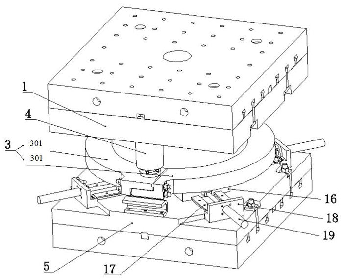 Forging die for formed hub